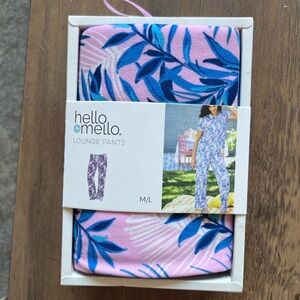 NWT Hello Mello Pink and Blue Lounge Pants